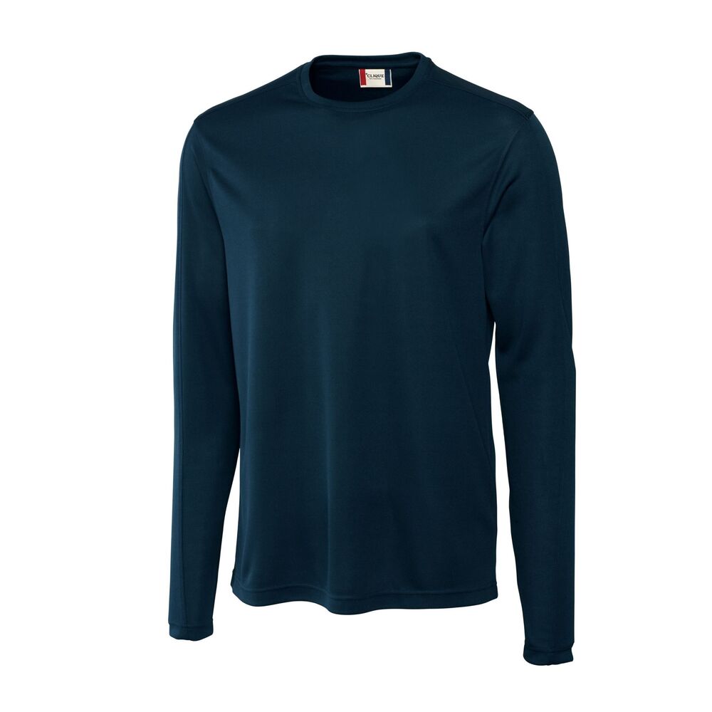 Clique Dark Navy Ice Mens Long Sleeve Tee